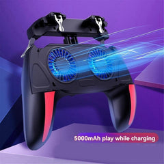 H10 Grip Gaming Controller with Dual Cooling Fans for Mobile