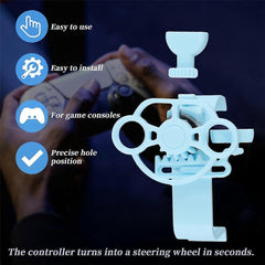 Mini Racing Steering Wheel Controller for Simulation Gamepad