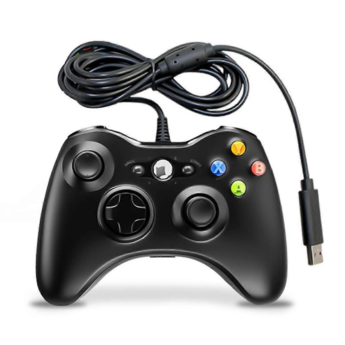 USB Wired Gamepad with Earphone Port for PC Xbox360 - A