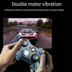USB Wired Gamepad with Earphone Port for PC Xbox360 - B