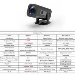 HP330 1080P Mini Projector Android HD Home Portable Theater