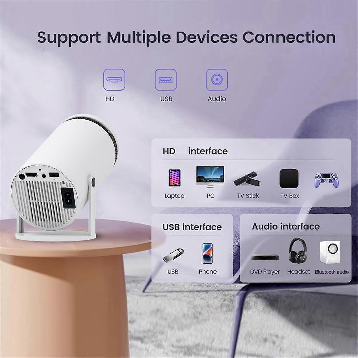 HY300 4K Portable Projector Android 5G Smart Home Theater