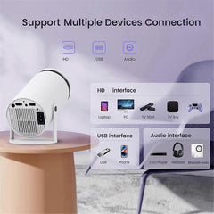 HY300 4K Portable Projector Android 5G Smart Home Theater