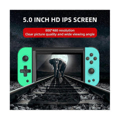 X51 Handheld Game Console 5 Inch IPS 64G 10 Simulators Two Player