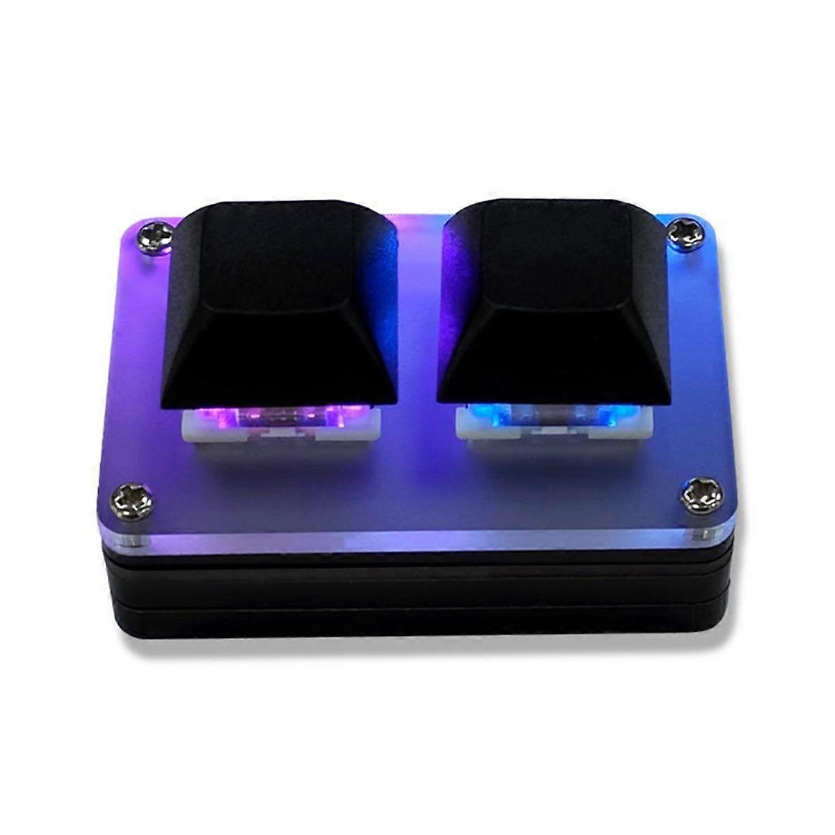 2-Key RGB OSU Gaming Keyboard Copy Paste Programmable Mechanical Keypad