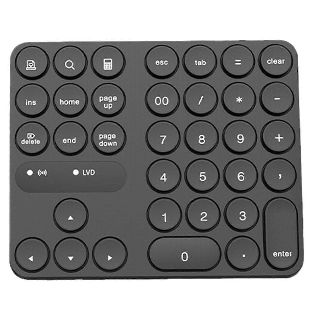 35-Key Rechargeable Dual Bluetooth Numeric Keypad External Numpad