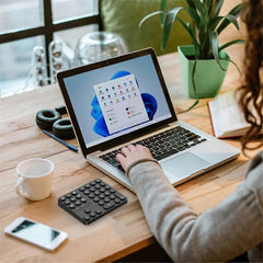 35-Key Rechargeable Dual Bluetooth Numeric Keypad External Numpad
