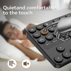 35-Key Rechargeable Dual Bluetooth Numeric Keypad External Numpad