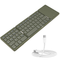 BO89T Folding Bluetooth Keyboard with Trackpad Rechargeable for iOS