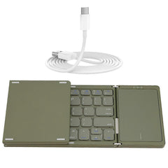 BO89T Folding Bluetooth Keyboard with Trackpad Rechargeable for iOS