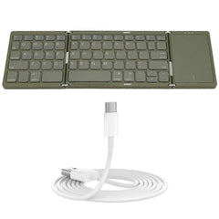 BO89T Folding Bluetooth Keyboard with Trackpad Rechargeable for iOS