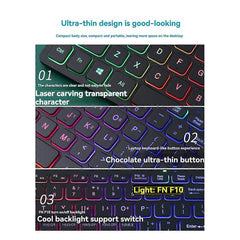 Compact Mini Wired USB Keyboard for Laptop Home Office Use