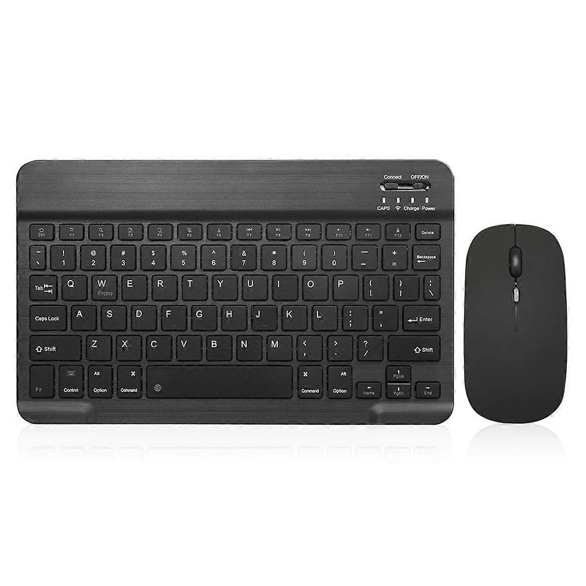 10-Inch Bluetooth Keyboard and Mouse Set Rechargeable for Android Tablet C