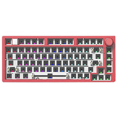 Wired Mechanical Keyboard Kit with RGB Knob Gasket Aluminum Hot-Swap