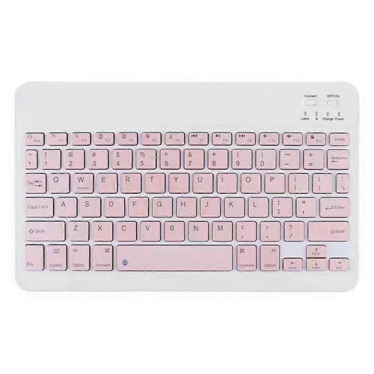 10-Inch Portable Bluetooth Keyboard Rechargeable for iOS Android Devices