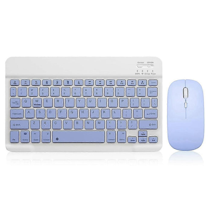 10-Inch Bluetooth Keyboard and Mouse Set Rechargeable for Android Tablet B