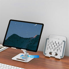Aluminum Ergonomic Laptop Stand with 360¡ã Cooling for Tablet