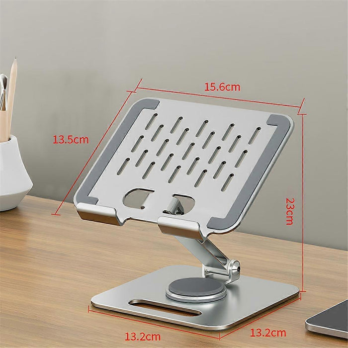 Aluminum Ergonomic Laptop Stand with 360¡ã Cooling for Tablet