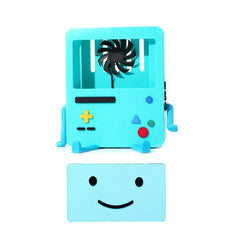Cartoon Game Console Bracket with Cooling Fan - Version A