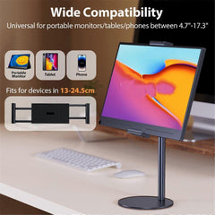Adjustable Monitor Tablet Stand Clamp Mount for Desktop Use