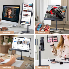 Adjustable Monitor Tablet Stand Clamp Mount for Desktop Use