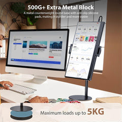 Adjustable Monitor Tablet Stand Clamp Mount for Desktop Use