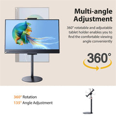 Adjustable Monitor Tablet Stand Clamp Mount for Desktop Use