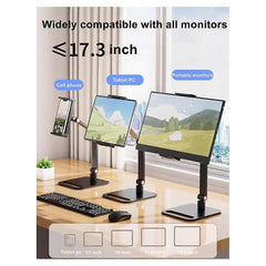 Adjustable Monitor Clamp Stand for Tablet Desktop Display