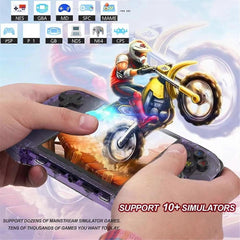 R46S Retro Game Console 4.0 Inch IPS RK3566 Linux Handheld Player