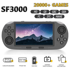 Retro Handheld Game Console 4.5 Inch IPS 20000+ Games Portable Player