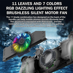 X5 Telescopic Wireless Gamepad with Fan Hall Joysticks for Phone B