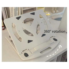 360¡ã Rotating Plastic Laptop Stand Ergonomic Adjustable Riser