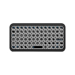 Mini Bluetooth 5.2 Keyboard 5-Inch Keycaps 7-Color Backlit Rechargeable