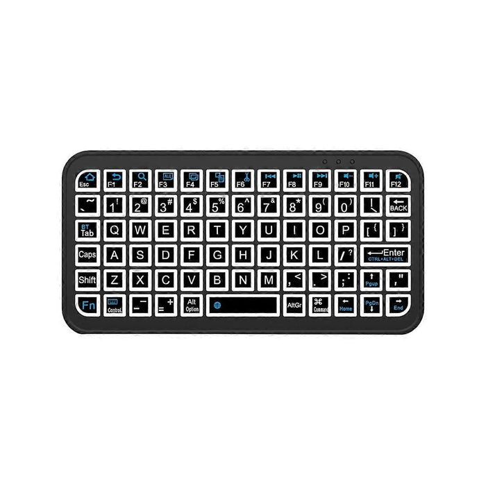 Mini Bluetooth 5.2 Keyboard 5-Inch Keycaps 7-Color Backlit Rechargeable