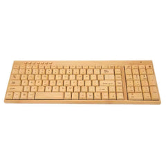 2.4GHz Wireless Bamboo Keyboard and Mouse Set Plug and Play for Office