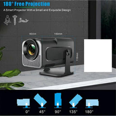 HY320 Mini 4K Projector Native 720P Android 11 4K Projector