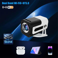 JY320 Mini Projector 720P Android 13 4K Support, 180 ANSI