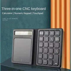 Foldable Bluetooth Numeric Keyboard with Touchpad 3-in-1 Wireless Keypad