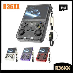 R36XX Retro Game Console 3.5 Inch 64G 14000+ Games Linux Pocket Player