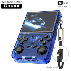 R36XX Retro Game Console 3.5 Inch 128G 30000+ Games WiFi Linux Pocket