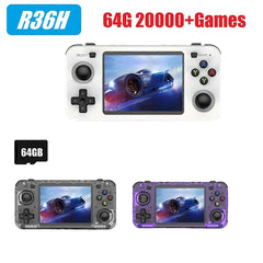 R36H Retro Game Console 3.5 Inch 64G 20000+ Games Linux for Kids