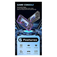 R36H Retro Game Console 3.5 Inch 64G 20000+ Games Linux for Kids