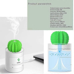 Cactus USB Mini Humidifier for Office Desktop Air Freshener