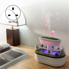 Landscape Aromatherapy Humidifier with LED Light for Bedroom