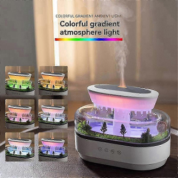 Landscape Aromatherapy Humidifier with LED Light for Bedroom