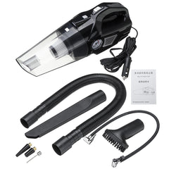 1Set Car Vacuum Cleaner with Tire Inflator and Pressure Gauge