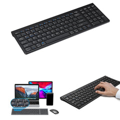 2.4G Rechargeable Bluetooth Keyboard Ultra Thin Multi-Device