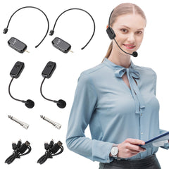 2.4G Wireless Headset & Handheld Microphone - 2-in-1 Voice Amplifier