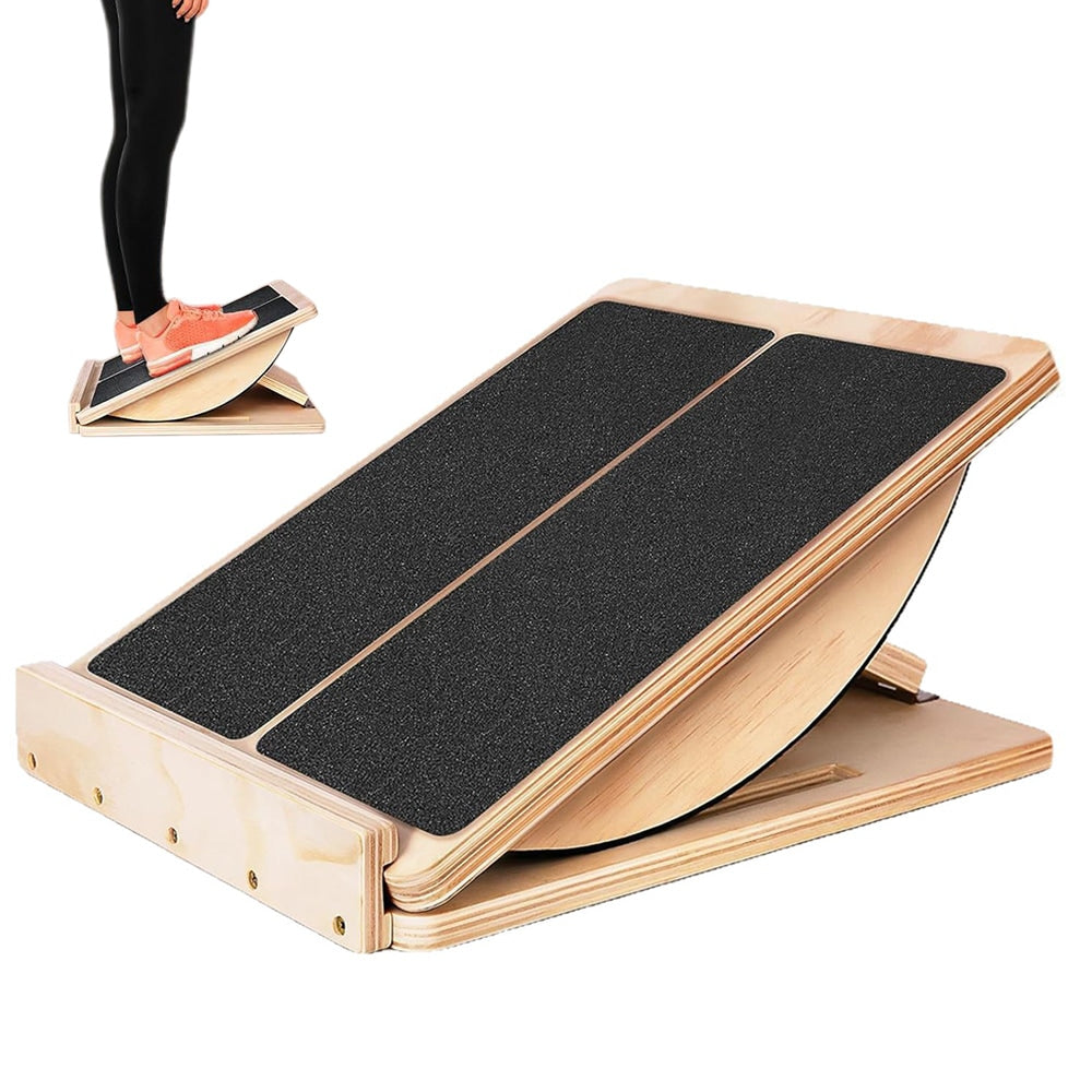 2-in-1 Adjustable Slant Board and Calf Stretcher Incline Board