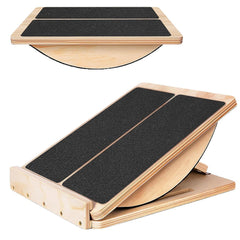 2-in-1 Adjustable Slant Board and Calf Stretcher Incline Board